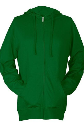 Tultex 260 - Camiseta de manga larga con capucha y cremallera Beach Full-Zip