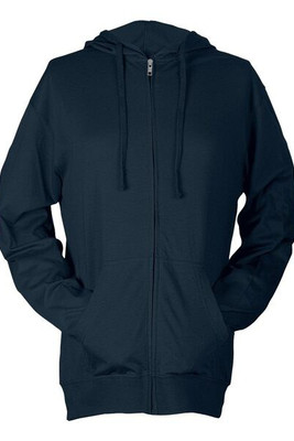 Tultex 260 - Camiseta de manga larga con capucha y cremallera Beach Full-Zip