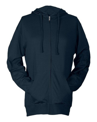 Tultex 260 - Camiseta de manga larga con capucha y cremallera Beach Full-Zip