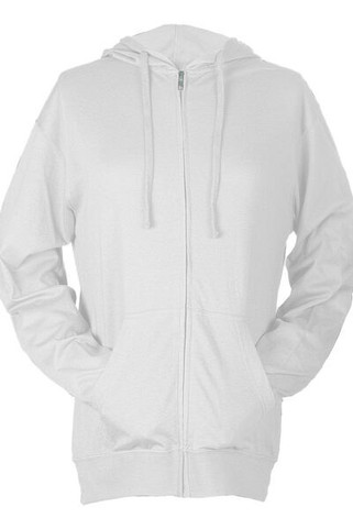 Tultex 260 - Camiseta de manga larga con capucha y cremallera Beach Full-Zip