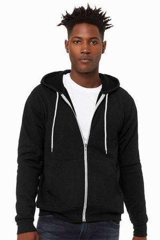 Bella+Canvas 3739 - Unisex Poly-Cotton Fleece Full-Zip Hoodie
