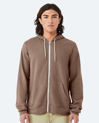 Bella+Canvas 3739 - Unisex Poly-Cotton Fleece Full-Zip Hoodie