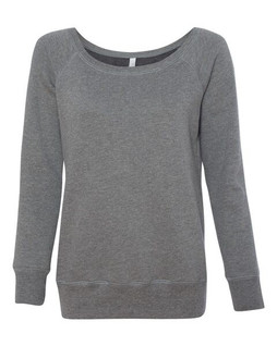 Bella+Canvas 7501 - Chandail à col large en polaire éponge pour femmes
