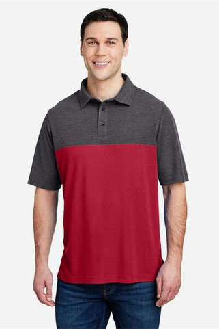 Core365 CE112C - Mens Fusion ChromaSoft Colorblock Polo