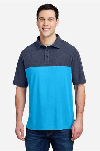 Core365 CE112C - Mens Fusion ChromaSoft Colorblock Polo