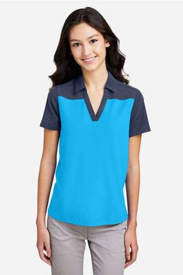 Core365 CE112CW - Ladies Fusion ChromaSoft Colorblock Polo
