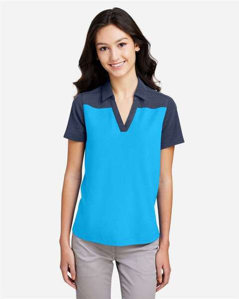 Core365 CE112CW - Ladies Fusion ChromaSoft Colorblock Polo
