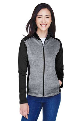 Devon & Jones DG796W - Ladies Newbury Colorblock Mélange Fleece Full-Zip