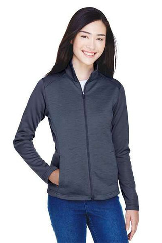 Devon & Jones DG796W - Ladies Newbury Colorblock Mélange Fleece Full-Zip