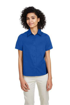 Harriton M586W - Ladies Flash IL Colorblock Short Sleeve Shirt