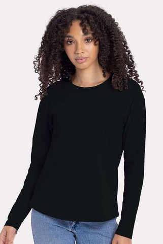 Next Level 3911 - T-shirt à manches longues en coton décontracté pour femmes