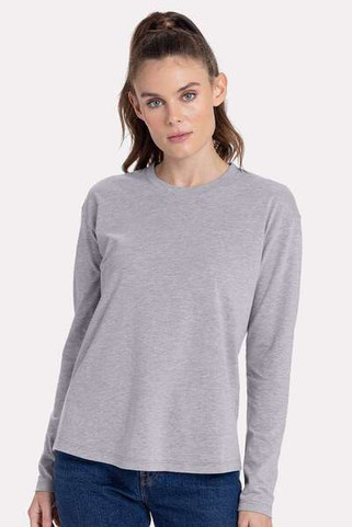 Next Level 3911 - T-shirt à manches longues en coton décontracté pour femmes