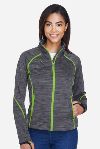 North End 78697 - Ladies Flux Mélange Bonded Fleece Jacket
