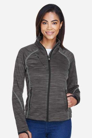 North End 78697 - Ladies Flux Mélange Bonded Fleece Jacket