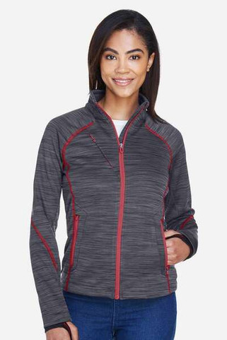 North End 78697 - Ladies Flux Mélange Bonded Fleece Jacket