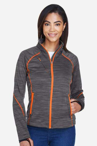 North End 78697 - Ladies Flux Mélange Bonded Fleece Jacket