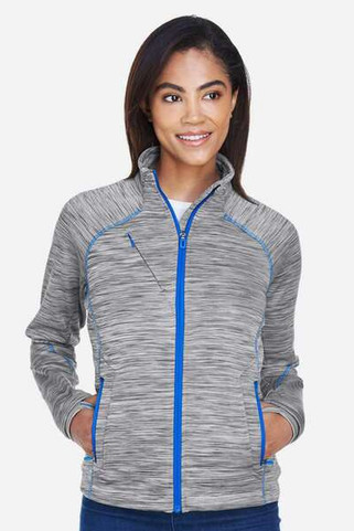 North End 78697 - Ladies Flux Mélange Bonded Fleece Jacket