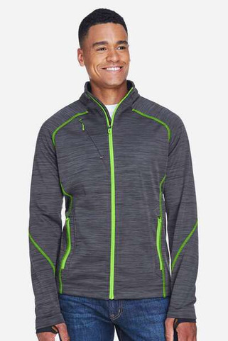 North End 88697 - Mens Flux Mélange Bonded Fleece Jacket