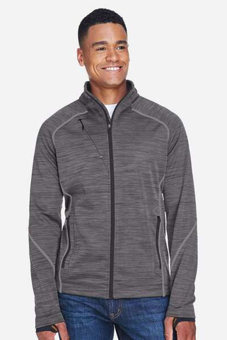 North End 88697 - Mens Flux Mélange Bonded Fleece Jacket