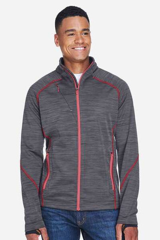North End 88697 - Mens Flux Mélange Bonded Fleece Jacket