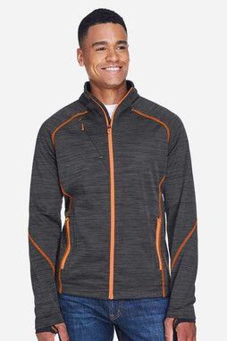 North End 88697 - Mens Flux Mélange Bonded Fleece Jacket