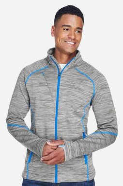 North End 88697 - Mens Flux Mélange Bonded Fleece Jacket