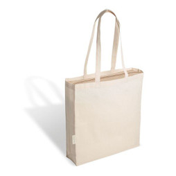 Silan 1035g - 1035 Lorena - Shopping Bag In Natural Canvas Dimensions: cm 38x42x10