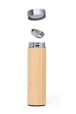 Silan 8415 - 8415 Elixir - Stainless Steel Double Wall Water Bottle 500ml Bamboo Coating
