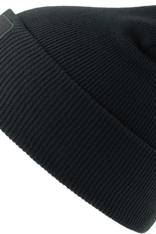 Atlantis ACWIPA - Atlantis Wind S Patch Recycled Beanie Double Skin Cuffed
