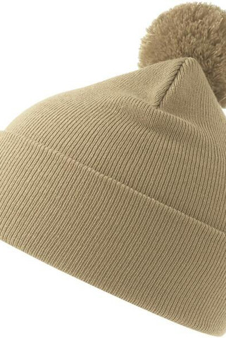 Atlantis ACWIPO - Atlantis Wind S Pompom Recycled Beanie Double Skin Cuffed