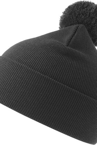 Atlantis ACWIPO - Atlantis Wind S Pompom Recycled Beanie Double Skin Cuffed