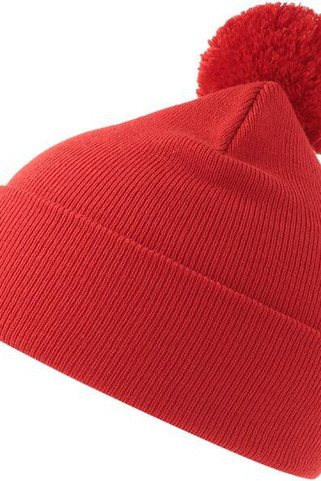 Atlantis ACWIPO - Atlantis Wind S Pompom Recycled Beanie Double Skin Cuffed