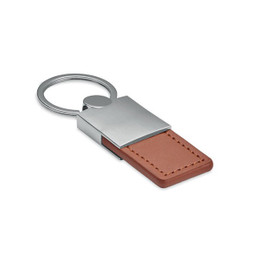 COLUMBUS PU Elegant PU Leather and Metal Key Ring Accessory - GiftRetail AR1589