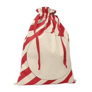 LAUKKU Large Santa cotton bag - GiftRetail CX1567