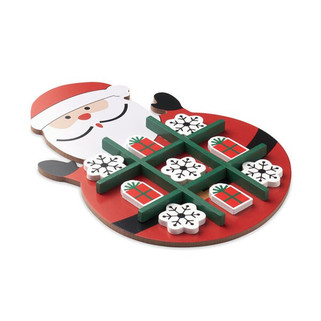 HOHOTOE Christmas wooden tic tac toe - GiftRetail CX1568
