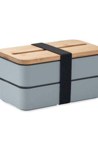WINT PP Eco-Friendly Bamboo Lid Recycled PP Lunch Box - GiftRetail MO2088