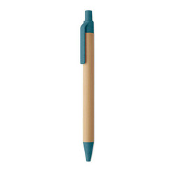 ITEA COLOUR Push button ball pen in bamboo - GiftRetail MO2635