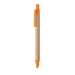ITEA COLOUR Push button ball pen in bamboo - GiftRetail MO2635