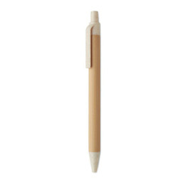 ITEA COLOUR Kuglepen med trykknap i bambus - GiftRetail MO2635