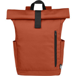 Byron 15.6" GRS RPET roll-top backpack 18L - EgotierPro 120659