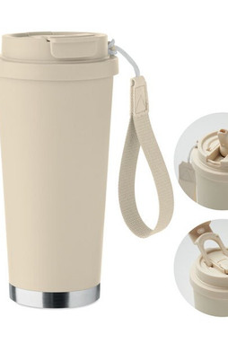 GiftRetail MO2662 - TOPAZ LARGE Dubbelwandige beker 500ml