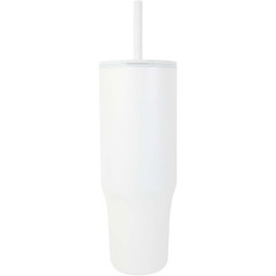 EgotierPro 100867 - Brady 900 ml RCS certified insulated tumbler with silicone straw