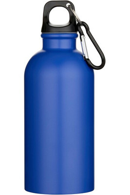 Oregon 400 ml matte RCS recycled single wall stainless steel water bottle with carabiner - EgotierPro 100871