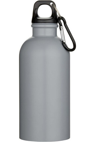 Oregon 400 ml matt vattenflaska i återvunnet RCS-certifierat rostfritt stål med enkelvägg och karbinhake - EgotierPro 100871