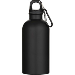 EgotierPro 100871 - Oregon 400 ml:n RCS-sertifioitu ruostumattomasta teräksestä valmistettu yksiseinämäinen vesipullo karabiinihaalla