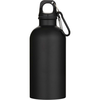 Oregon 400 ml matte RCS recycled single wall stainless steel water bottle with carabiner - EgotierPro 100871