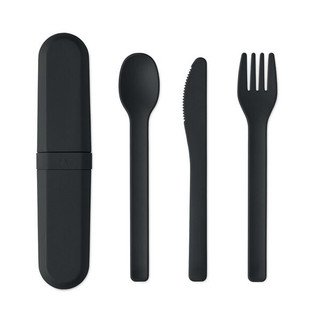 BITEFUL Cutlery set and case in PLA - GiftRetail MO2743