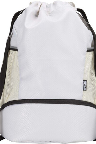 Nomad GRS recycled sports drawstring bag with bottom compartment 18L - EgotierPro 130099