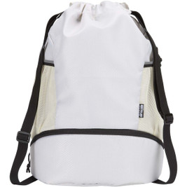 Nomad GRS recycled sports drawstring bag with bottom compartment 18L - EgotierPro 130099