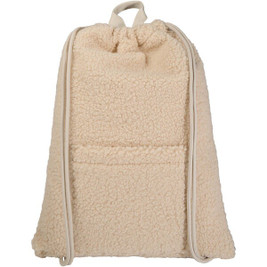 Bear GRS recycled sherpa drawstring backpack 9L - EgotierPro 120773